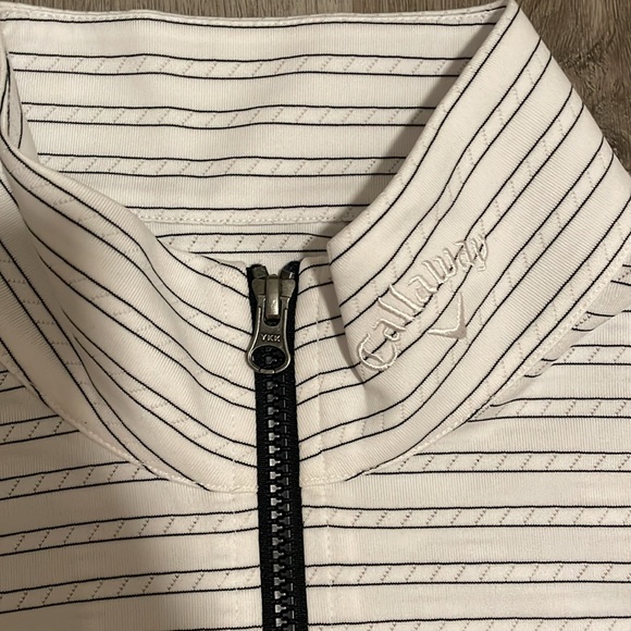 NWOT Mini Stripe 1/4 Zip - Picture 2 of 3